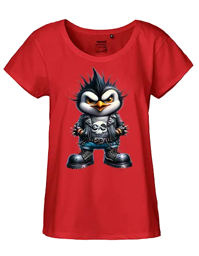 Pinguin "Rocker 1" - Fairtrade Girl Shirt
