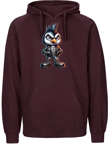Pinguin "Rocker 3" - Fairtrade Hoodie