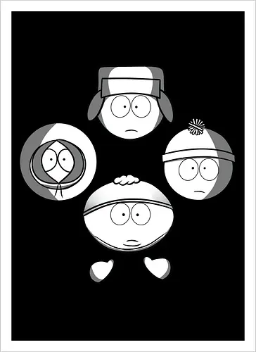 Animierte Jungs x Diamant-Formation Rock – Kult-Popkultur-Mashup