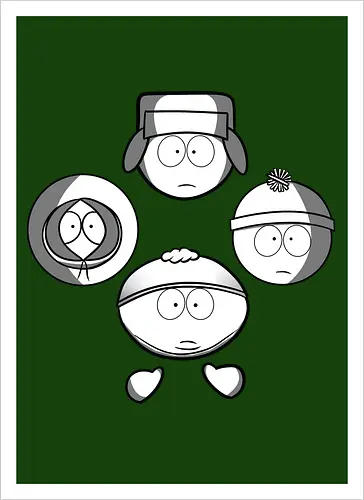 Animierte Jungs x Diamant-Formation Rock – Kult-Popkultur-Mashup