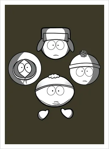 Animierte Jungs x Diamant-Formation Rock – Kult-Popkultur-Mashup