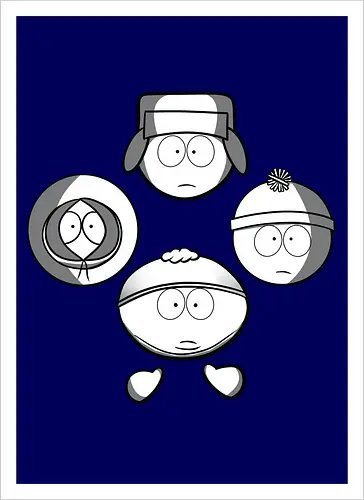 Animierte Jungs x Diamant-Formation Rock – Kult-Popkultur-Mashup