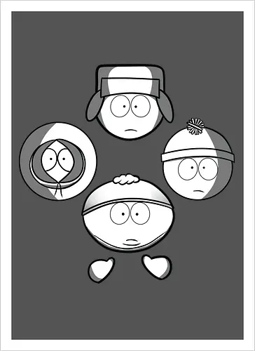 Animierte Jungs x Diamant-Formation Rock – Kult-Popkultur-Mashup