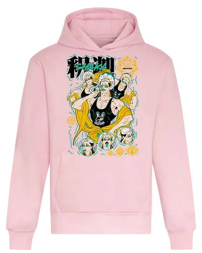 Buddha – Enlightened Warrior - record of ragnarok, buddha ragnarok, anime buddha, enlightened warrior, divine fighter, god vs human, anime battle, manga series, spiritual power, anime art, enlightened one, warrior monk, anime aesthetic, divine battle, shuumatsu no valkyrie - Heavyweight Hoodie