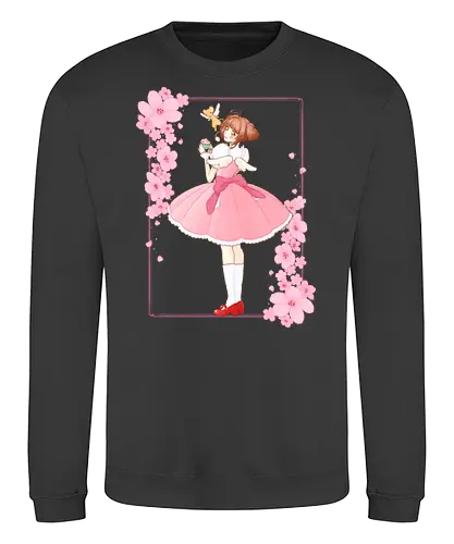 Sakura Cupcake - sakura, ccs, cardcaptor, cute, cherry blossom, cupcake, pink - Sweatshirt