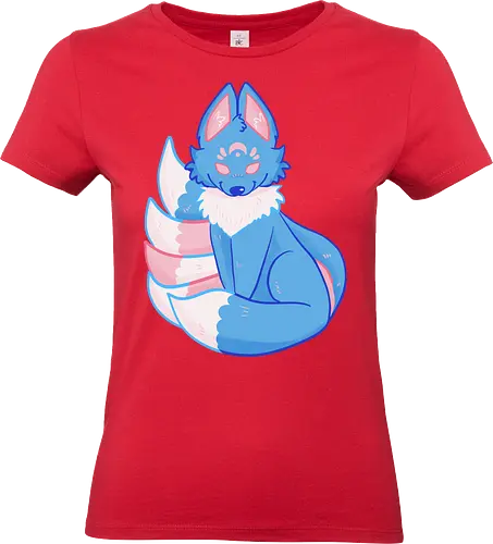 Transpride Kitsune - Trans, Kisune, Fuchs, Transpride - Standard T-Shirt (Women)