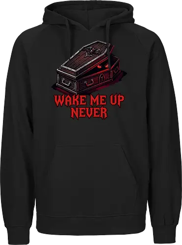 Wake Me Up Never - Gothic Coffin Pixel Art Vampire Tee