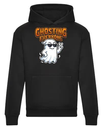 Ghosting Everyone - Cool Pixel Art Ghost Introvert Tee