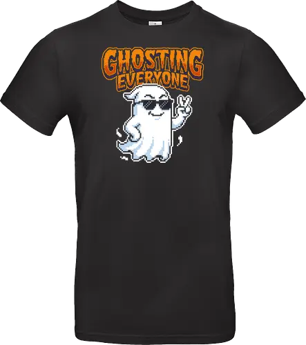 Ghosting Everyone - Cool Pixel Art Ghost Introvert Tee
