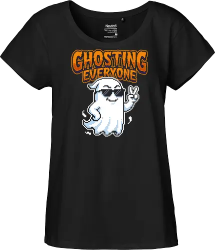Ghosting Everyone - Cool Pixel Art Ghost Introvert Tee