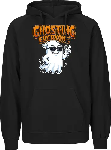 Ghosting Everyone - Cool Pixel Art Ghost Introvert Tee