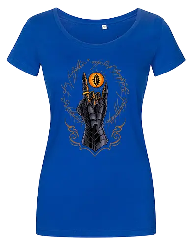the cursed one - tlotr, hand, metalhead, metalhand, ring, evil, demon, knight, medieval, eyes, movie, legend - Women T-Shirt