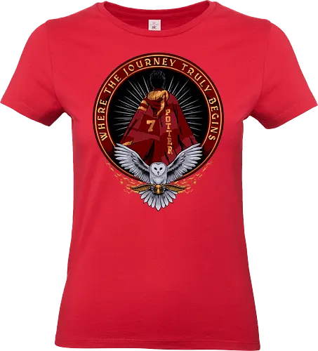 the lightning boy  - magic, wizard, magician, owl, bird, series - Standard T-Shirt (Women)