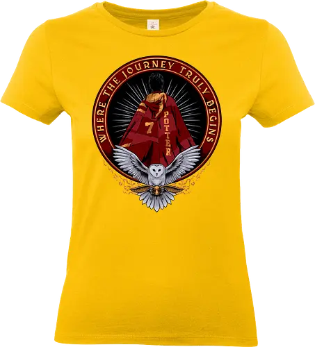 the lightning boy  - magic, wizard, magician, owl, bird, series - Standard T-Shirt (Women)