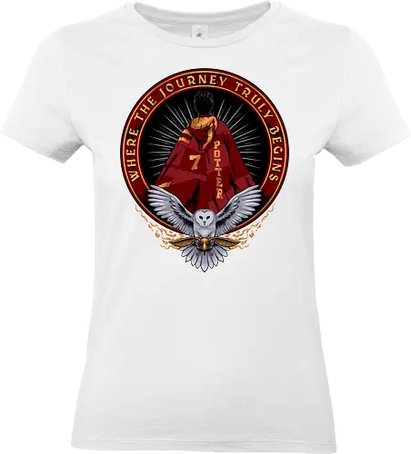 the lightning boy  - magic, wizard, magician, owl, bird, series - Standard T-Shirt (Women)