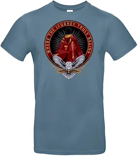 the lightning boy  - magic, wizard, magician, owl, bird, series - Standard T-Shirt