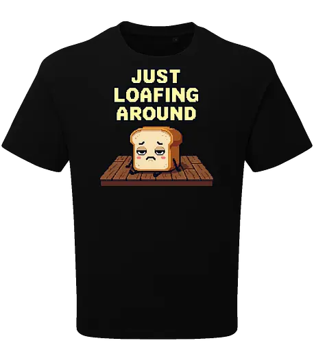 Just Loafing Around - Funny Bread Pun Pixel Art