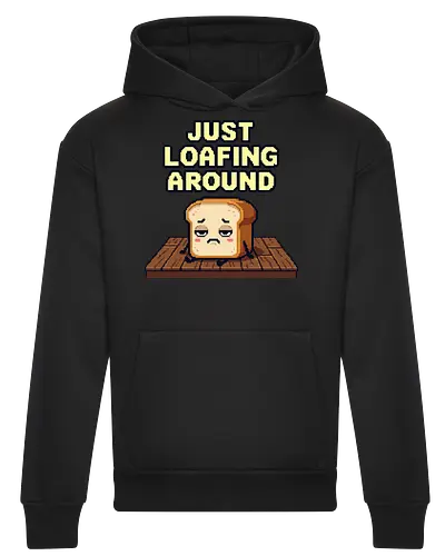 Just Loafing Around - Funny Bread Pun Pixel Art