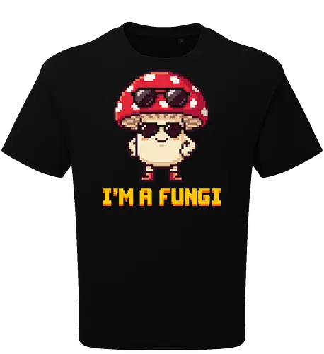 I'm a Fungi - Cool Retro Pixel Art Mushroom Pun