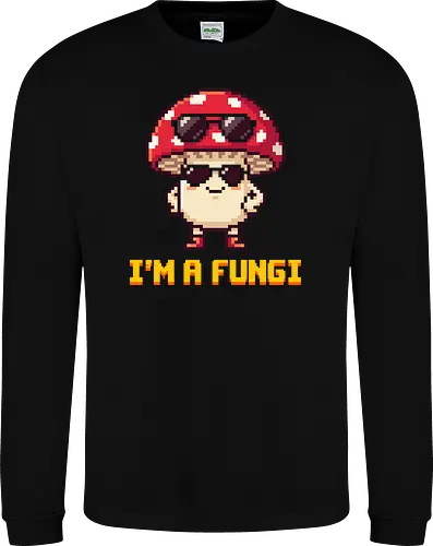 I'm a Fungi - Cool Retro Pixel Art Mushroom Pun