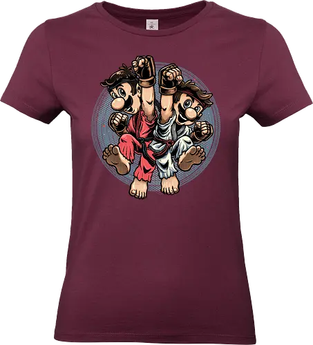 Mushroom Kingdom Martial Arts - Gaming, video game, retro gamer, movie, adventure, animation, animated, martial arts - Standard T-Shirt (Women)