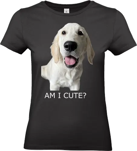 Witzig & Frech - Golden Retriever, Hundeliebe, Cute Dog, Haustier, Welpe, Dog Dad, Dog Mom, Tierfreund, Happy Dog - Standard T-Shirt (Women)