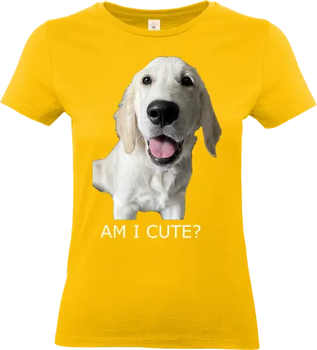 Witzig & Frech - Golden Retriever, Hundeliebe, Cute Dog, Haustier, Welpe, Dog Dad, Dog Mom, Tierfreund, Happy Dog - Standard T-Shirt (Women)