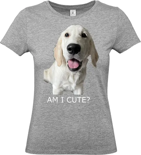 Witzig & Frech - Golden Retriever, Hundeliebe, Cute Dog, Haustier, Welpe, Dog Dad, Dog Mom, Tierfreund, Happy Dog - Standard T-Shirt (Women)