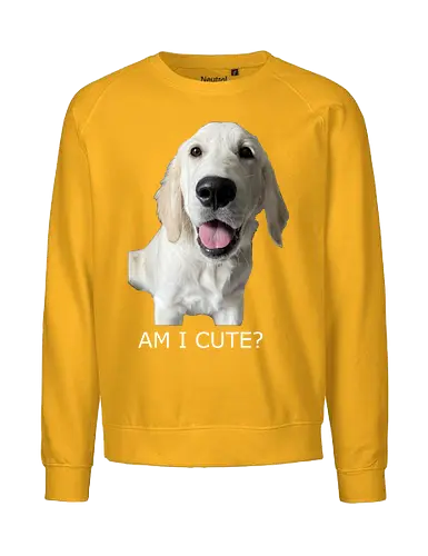 Witzig & Frech - Golden Retriever, Hundeliebe, Cute Dog, Haustier, Welpe, Dog Dad, Dog Mom, Tierfreund, Happy Dog - Fairtrade Sweatshirt