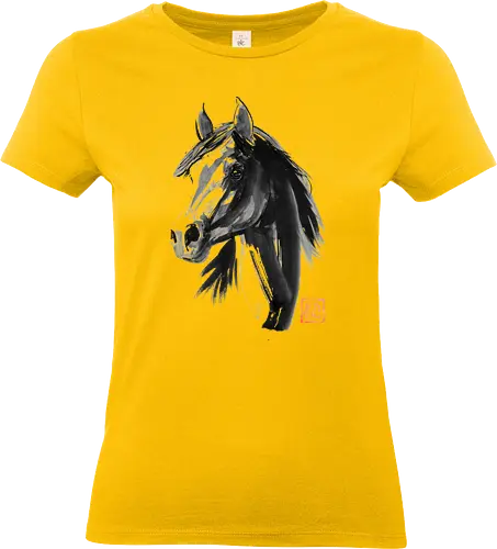 horse - horse, sumie, japan - Standard T-Shirt (Women)