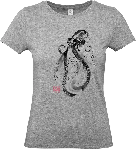 poulpe - octopuss, sumie, japan - Standard T-Shirt (Women)