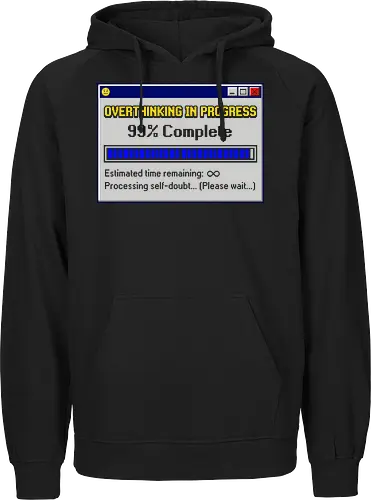 Overthinking In Progress - Retro Computer Error Pixel Art