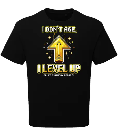 I Don't Age I Level Up - Retro Gamer Birthday Pixel Art