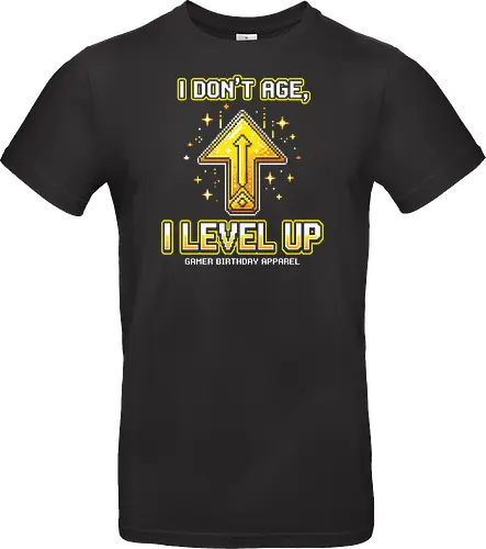 I Don't Age I Level Up - Retro Gamer Birthday Pixel Art