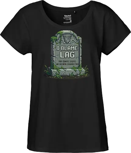 I Blame Lag - Retro Gamer Tombstone Pixel Art