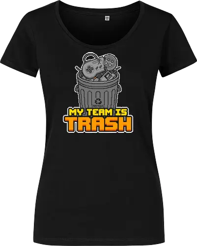 My Team Is Trash - Funny Retro Gamer Pixel Art