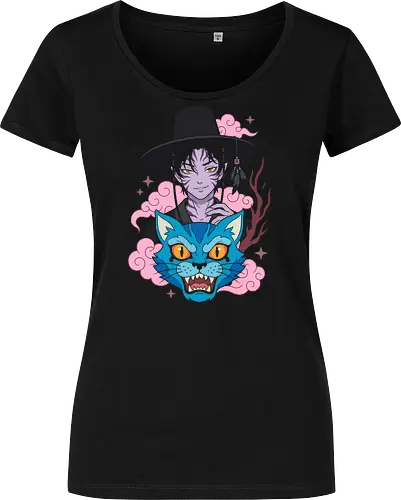 Mystic Phantom: Anime Demon Spirit & Blue Tiger Graphic