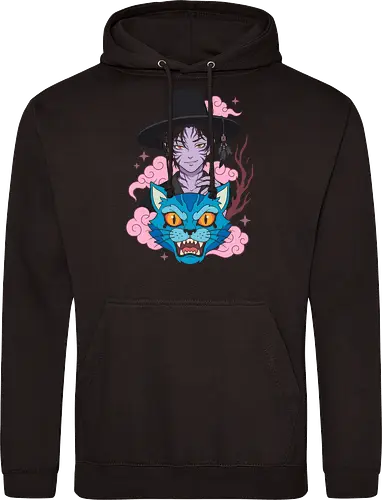 Mystic Phantom: Anime Demon Spirit & Blue Tiger Graphic