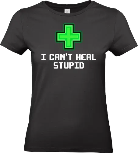 Green Pixel Health Cross - Retro Gamer HP Symbol - health, hp, pixel art, 8-bit, retro, gamer, gaming, heal, cross, plus sign, green, medical, healing, video games, arcade, vintage, minimalist, health pack, medkit, life, regeneration, adventure, gaming gear, retro aesthetic - Standard T-Shirt (Women)