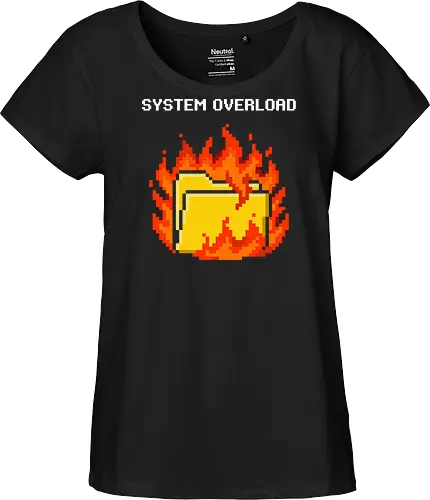 Hot Files - Retro Computer Folder on Fire Pixel Art