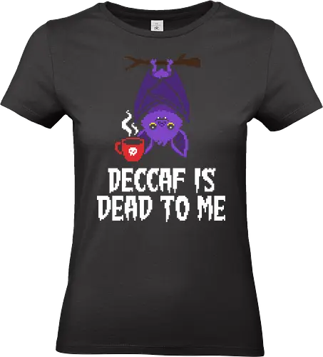 Night Owl? More Like Coffee Bat - Retro Pixel Art - bat, pixel art, 8-bit, coffee lover, skull, morning brew, night owl, nocturnal, purple bat, goth, cute spooky, retro gaming, kawaii, caffeine, dark aesthetic, halloween, horror, sprite, vintage gaming, minimalist, mug, tea lover, creepy cute - Standard T-Shirt (Women)