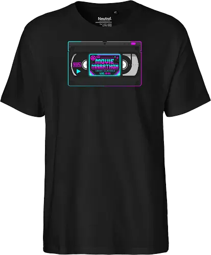 Retro Movie Marathon - 80s VHS Tape Pixel Art