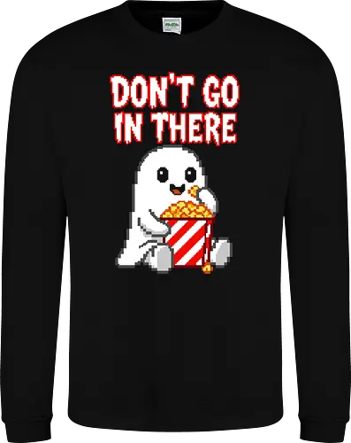 Don't Go In There - Scared Ghost Horror Movie Pixel Art