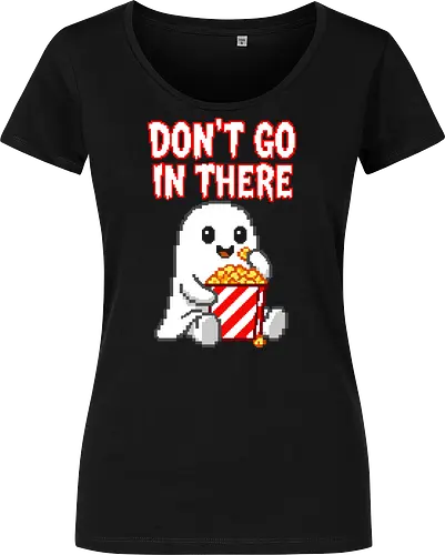 Don't Go In There - Scared Ghost Horror Movie Pixel Art