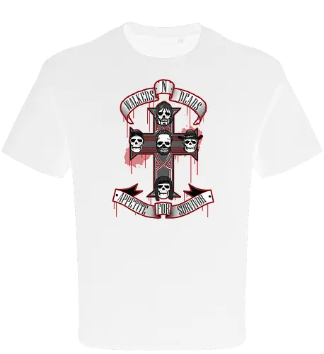 Appetite for Survivor - Zombie Rock Mashup Überlebende Kreuz Schädel Blut