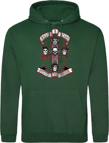 Appetite for Survivor - Zombie Rock Mashup Überlebende Kreuz Schädel Blut