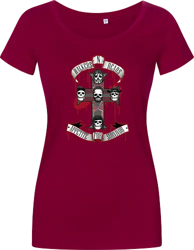 Appetite for Survivor - Zombie Rock Mashup Überlebende Kreuz Schädel Blut