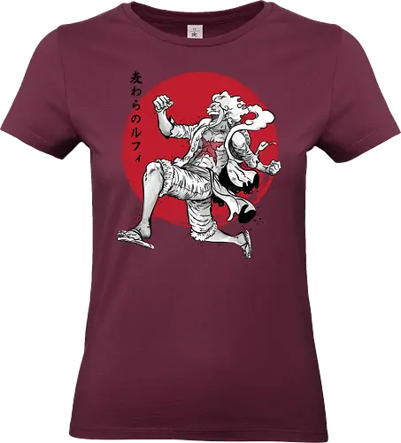 The Awakening of sun god sumi e - anime, manga, japan, japanese art, luffi, one pice, straw hat pirates, sumi e, series tv - Standard T-Shirt (Women)