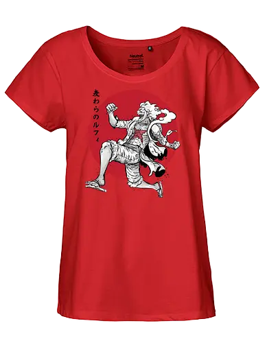 The Awakening of sun god sumi e - anime, manga, japan, japanese art, luffi, one pice, straw hat pirates, sumi e, series tv - Fairtrade Girl Shirt