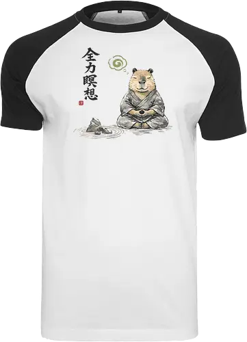 Capybara Zen Meditation Japanische Tuschekunst